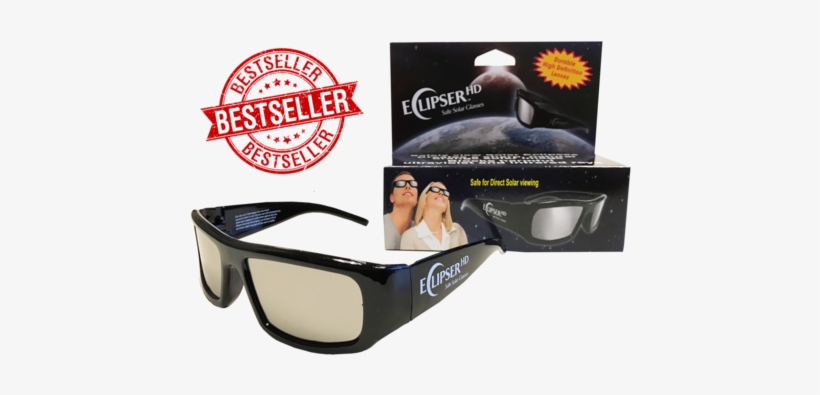 Óculos De Plástico Eclipse - Eclipser Hd Black Plastic Solar Eclipe Glasses, transparent png download