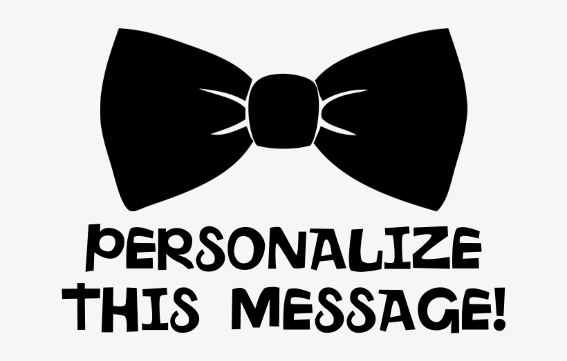 Personalized Cute Bow Tie Balloon - Personalized Cute Bow Tie Ornament, transparent png download
