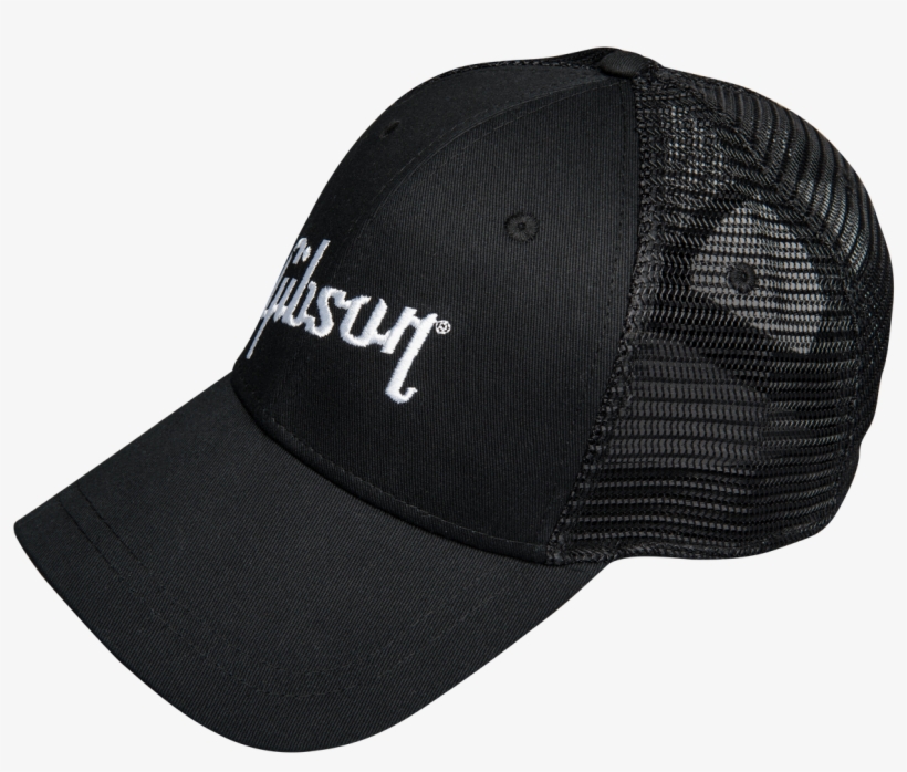 Black Trucker Snapback - Gibson Guitar Trucker Hat, transparent png download