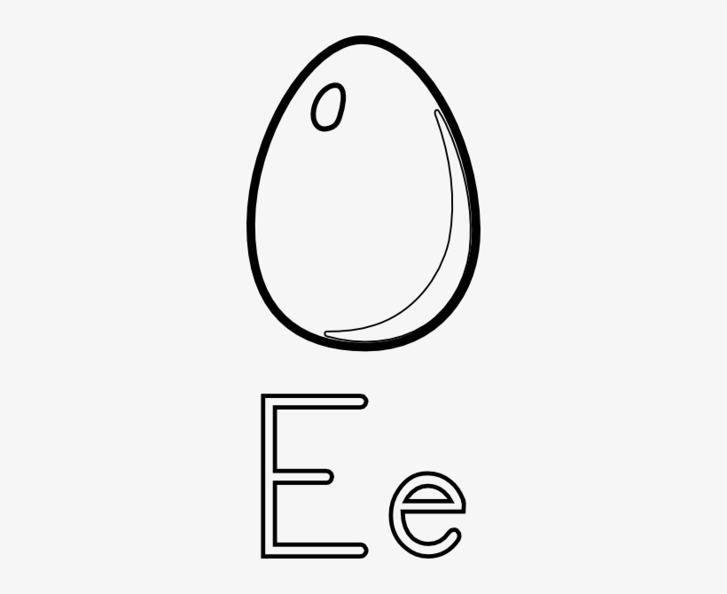 8,882 Fried Egg Cliparts, Stock Vector And Royalty - Letter E Big And Small, transparent png download