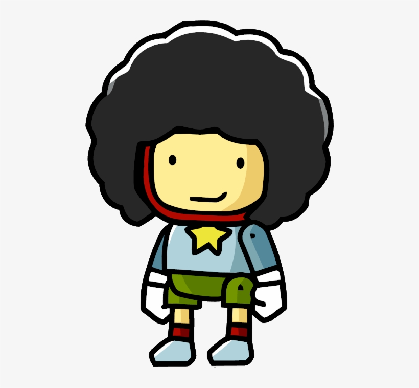 Afro Hair Transparent - Scribblenauts Afro, transparent png download