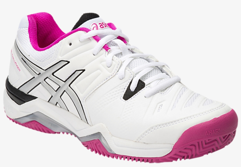 Asics Gel-challenger 10 Clay White / Pink Women's, transparent png download