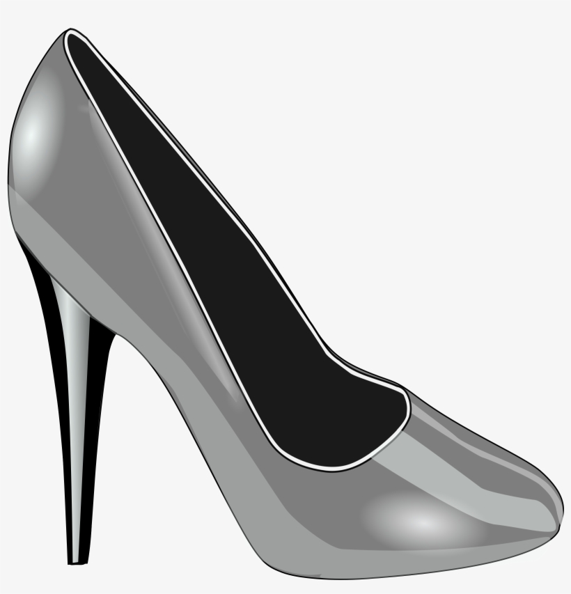 Converse Clipart Tennis Shoe - Silver Heels Clip Art, transparent png download