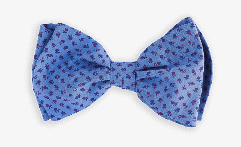 Vabien Bow Tie Blue Cotton - Blue, transparent png download