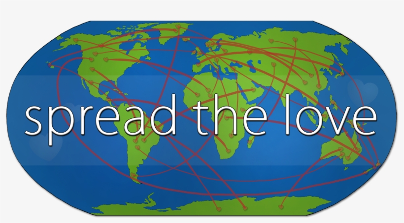 Logoforspeadthelove Transparent - Spread The Love To The World, transparent png download