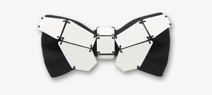 Geometry Butterfly In Black White Bow Tie - Strap, transparent png download