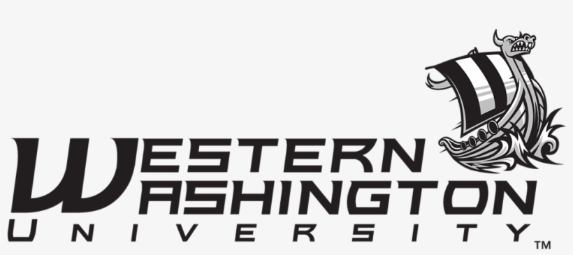 Viking Text And Ship - Western Washington College Logo, transparent png download