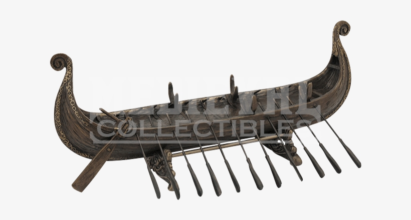 Viking Boat Statue - Wikingerboot Rudern, transparent png download
