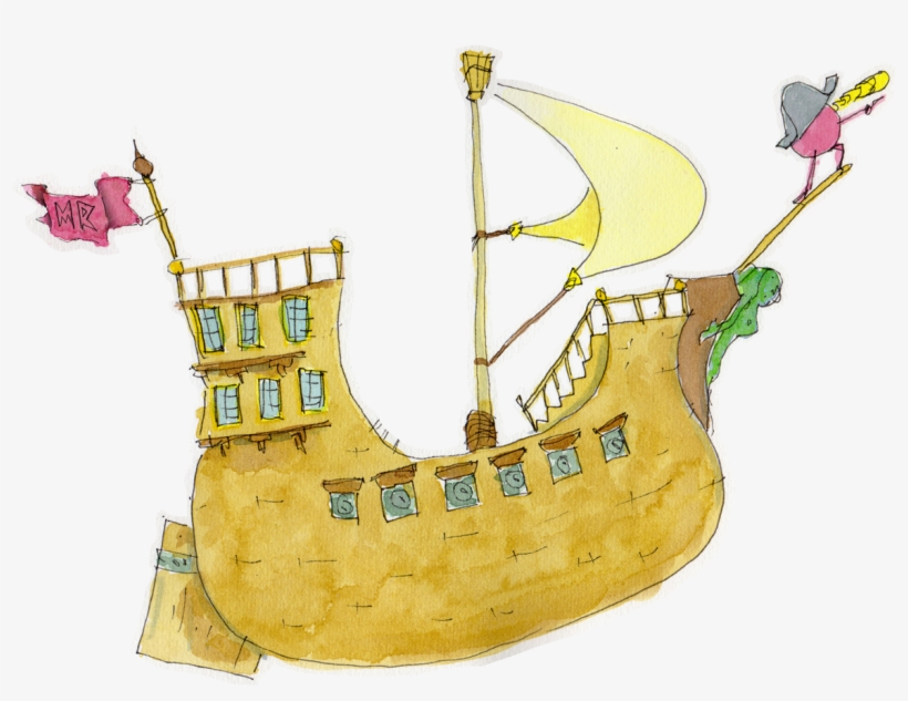 04-boat - Full Rigged Pinnace, transparent png download