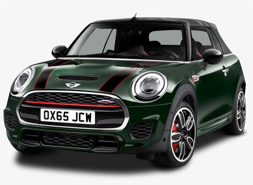 Mini John Cooper Works Green Car Png Image, transparent png download