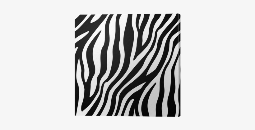 Zebra Stripes Seamless Pattern Canvas Print • Pixers® - Zebra Stripes Pattern, transparent png download