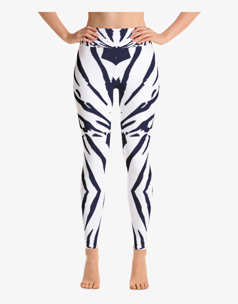 Zebra Stripes Yoga Leggings - Marble Yoga Pants, transparent png download