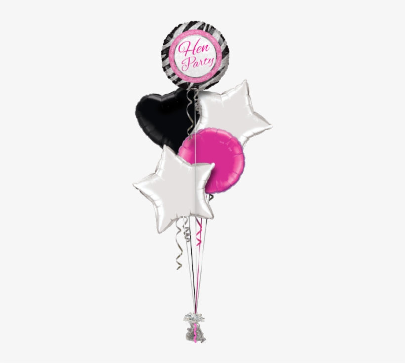 Hen Party Zebra Stripes Hen Party Balloon - 18 Inch Hen Party Foil Balloon, transparent png download