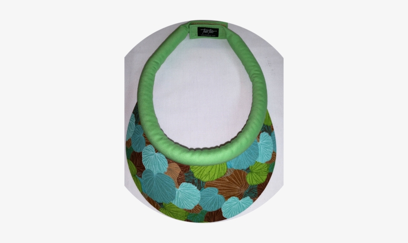 Mini Mid Brim Lily Pad Themed Print W/jade Band & Velcro - Inflatable, transparent png download