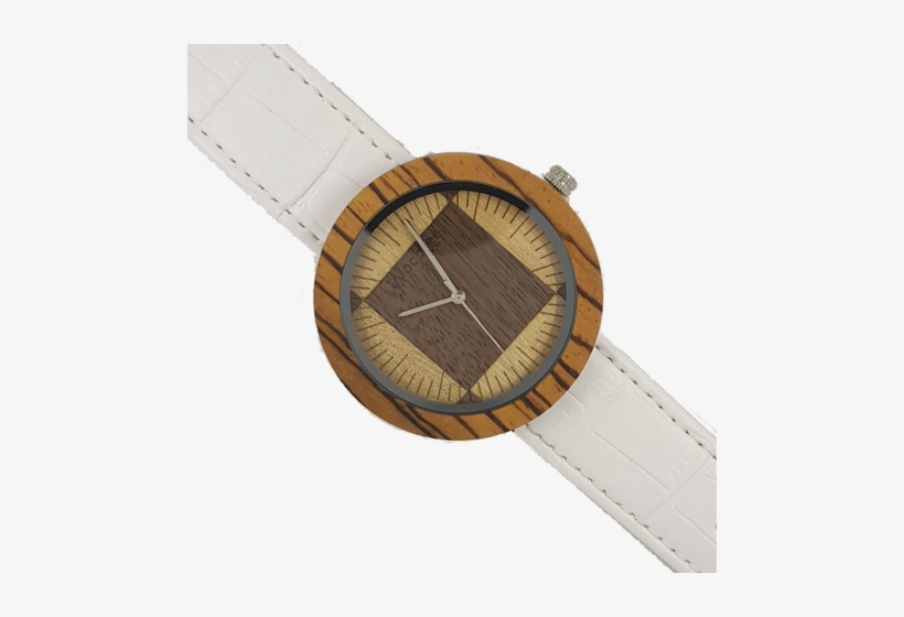 White Zebra - Woodzee Za - Zebra Stripe - Analog Watch, transparent png download