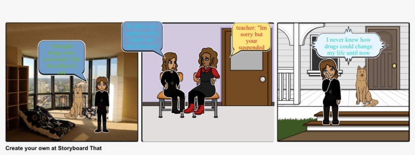 I Thought Drugs Were Cool Until I Felt The Effect - Cartoon, transparent png download