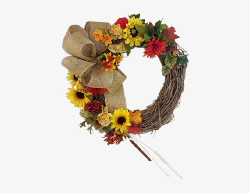 Fall Door Wreath - Bouquet, transparent png download