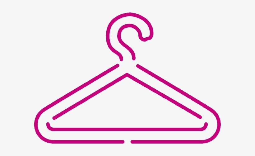 Pink Dress Hanger Clip Art At Clker, transparent png download