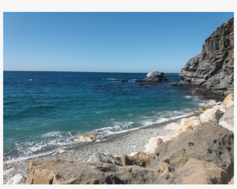 Beach Ocean Sea Rocks Background Scenic Scenery Overlay, transparent png download