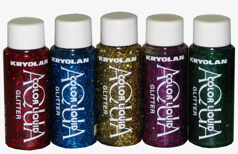 Kryolan Aquacolor Liquid Glitter Is Perfect For Adding - Clown White 8 1/2 Oz Costume, transparent png download