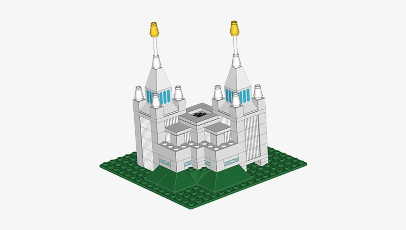 Temple Bricks - Lego Lds Temple, transparent png download