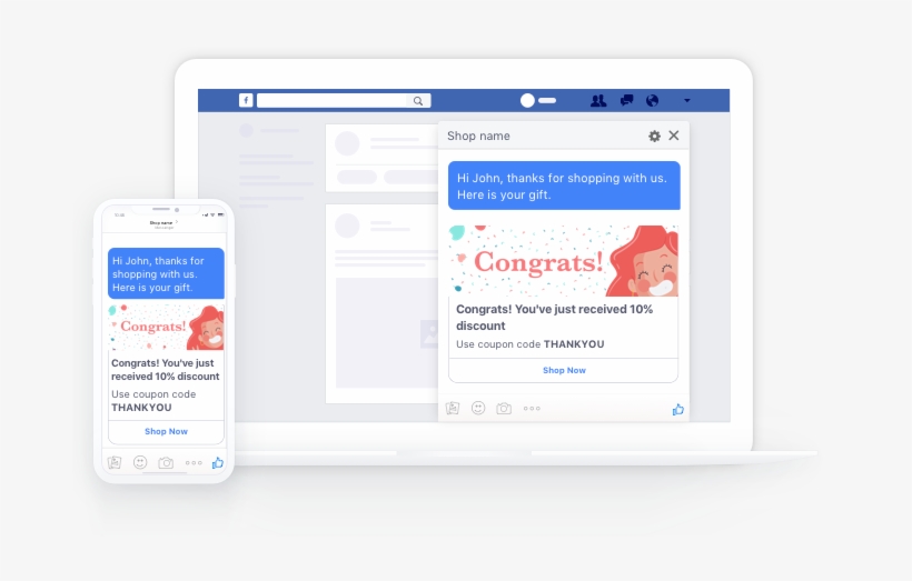 You Can Insert A Coupon Code Or Product Links Into - Happy Messenger, transparent png download