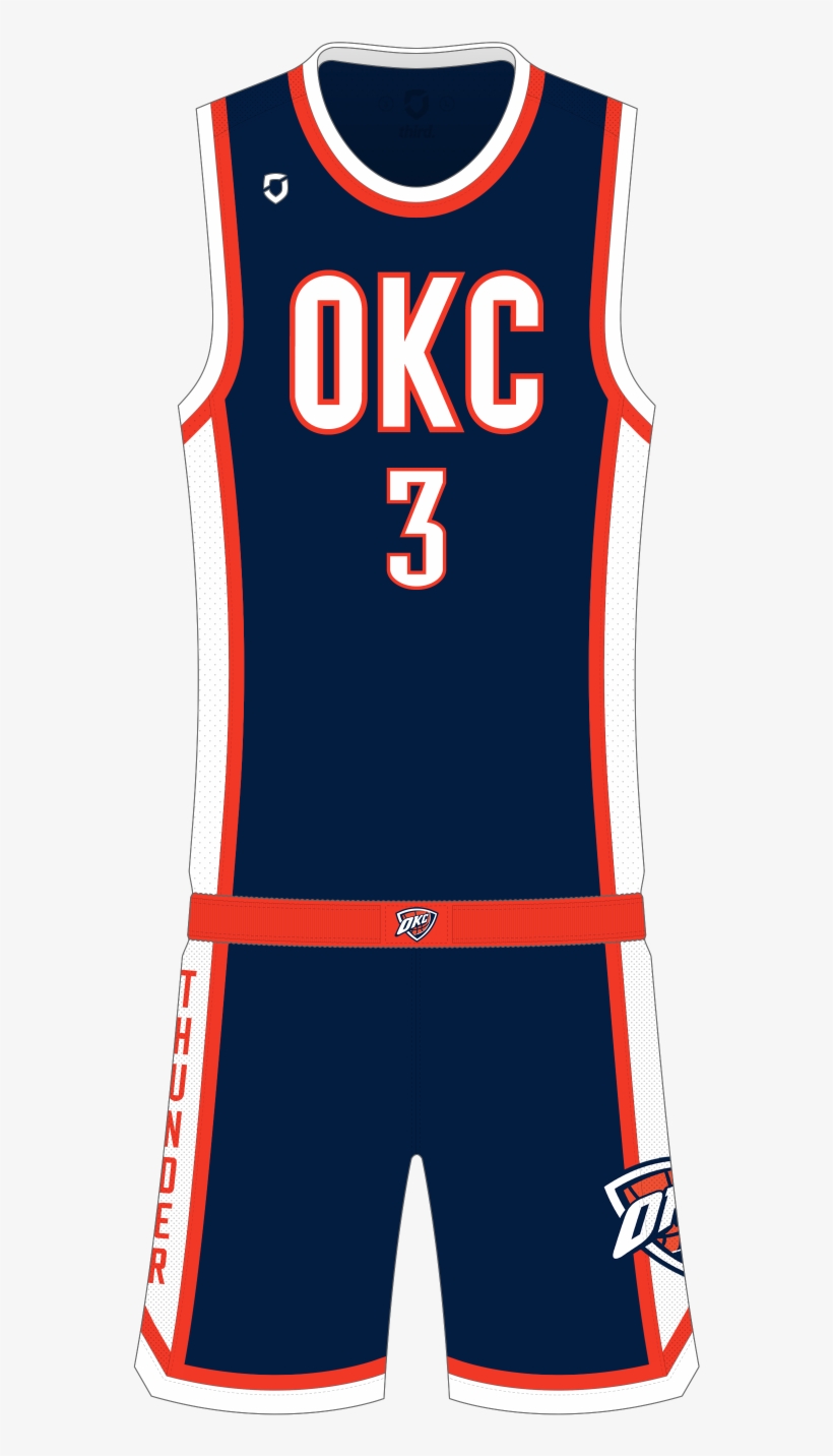 Oklahoma City Thunder Away - Uniformes De Basquetbol Sonics, transparent png download