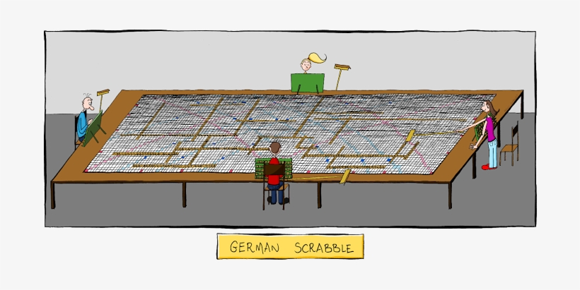 Thanks To Whenindoubtsplooge For Giving Me The Idea - German Scrabble, transparent png download