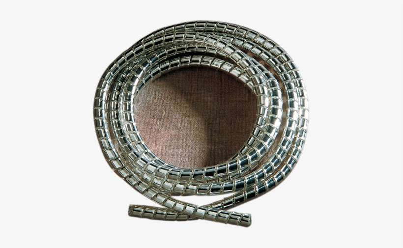 •a Flexible Chrome Coiled Plastic Covering For Control - J&p Cycles Chrome Cable Covering, 5' X 3/16" Diameter, transparent png download