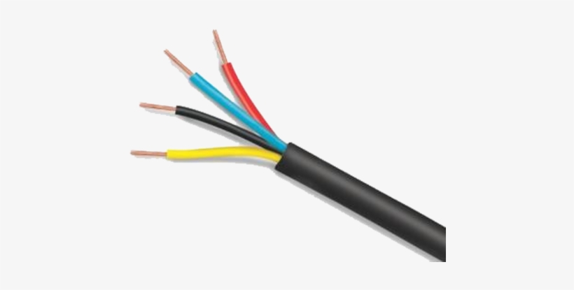 4 Core Submersible Flat Cable - Electrical 4 Core Wire, transparent png download