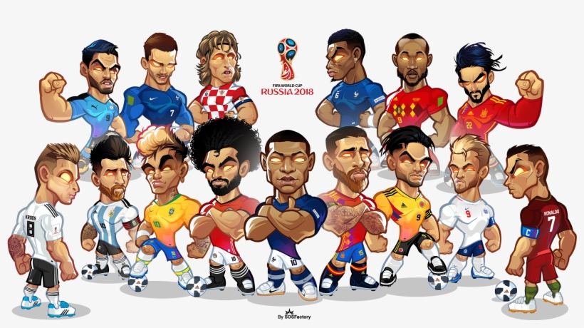 Russia 2018 Dreamteam - World Russia 2018 Mascotization, transparent png download