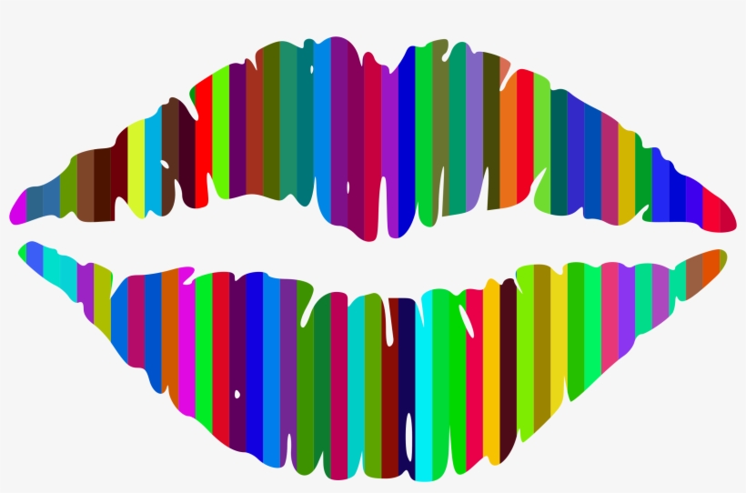 This Free Icons Png Design Of Technicolor Lips, transparent png download