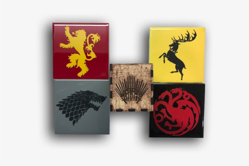 Game Of Thrones Coasters - Game Of Thrones Houses, transparent png download