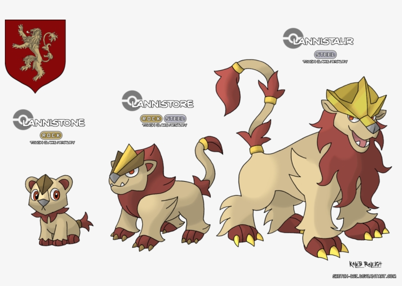 Lannister - Game Of Thrones Pokemon, transparent png download
