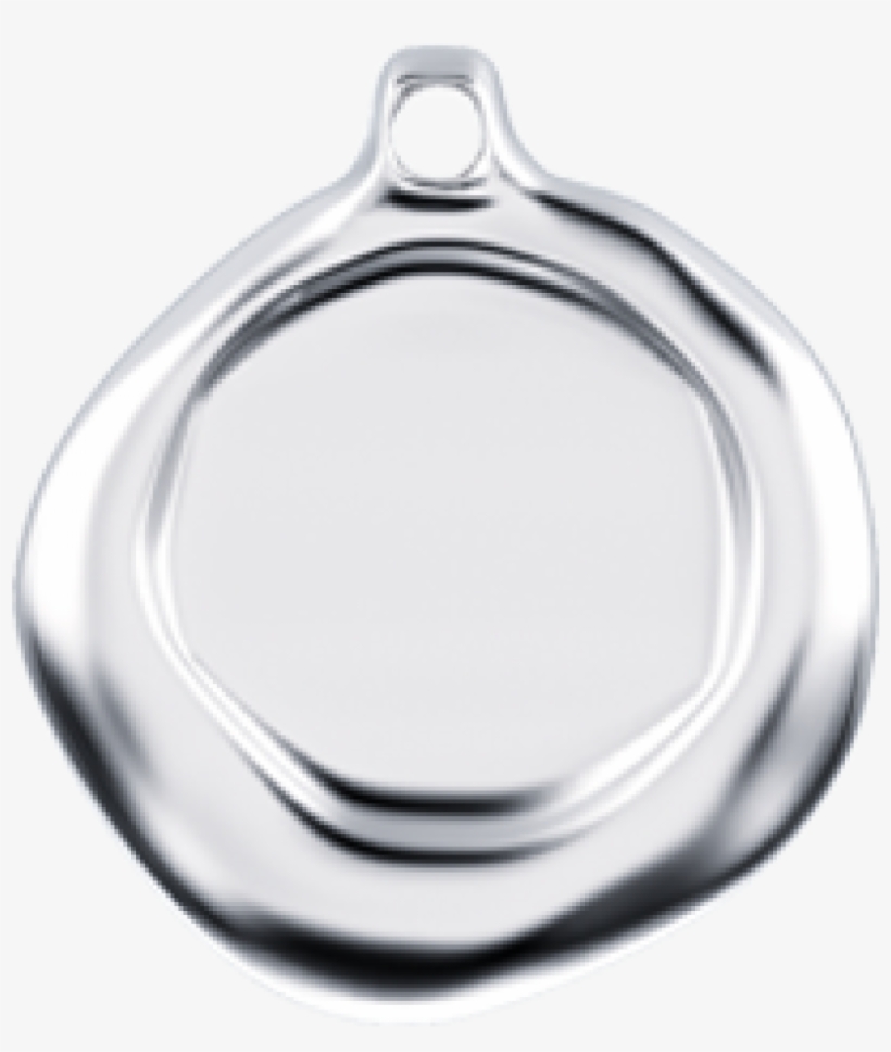 Silver Wax Stamp Pendant - Pendant, transparent png download