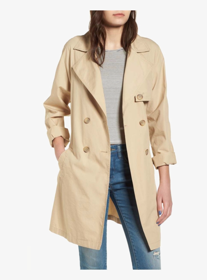 Trench Coat Png Background Image - Double-breasted, transparent png download