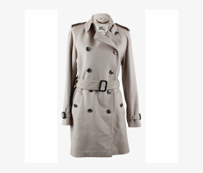 Burberry London Beige Trench Coat - Overcoat, transparent png download