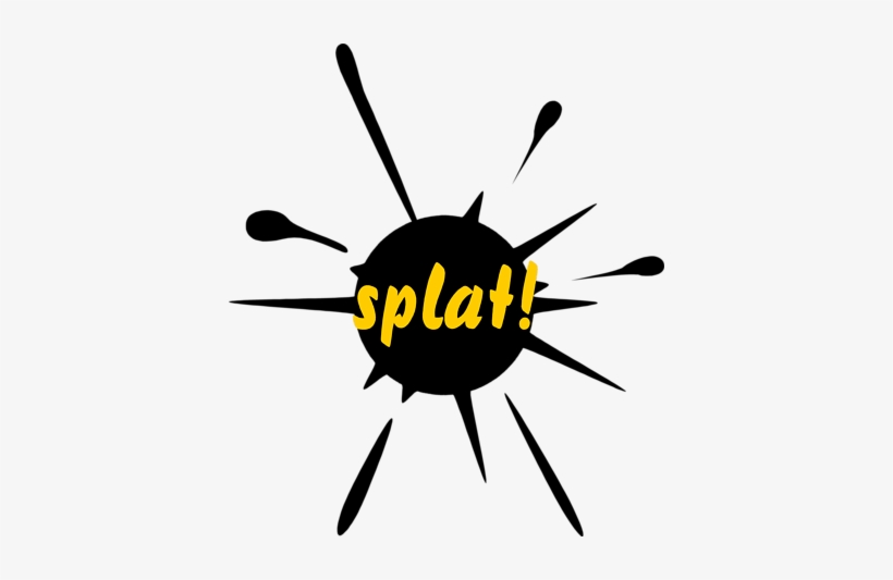Paint Splatter Transparent Background - Paint Splat, transparent png download