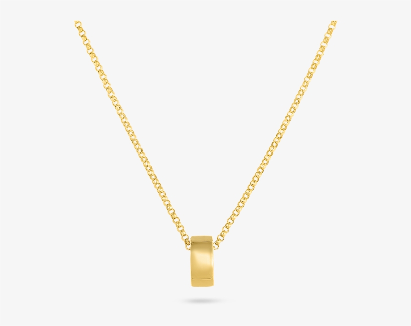 Roberto Coin Golden Gate Rondel Pendant - Pendant, transparent png download