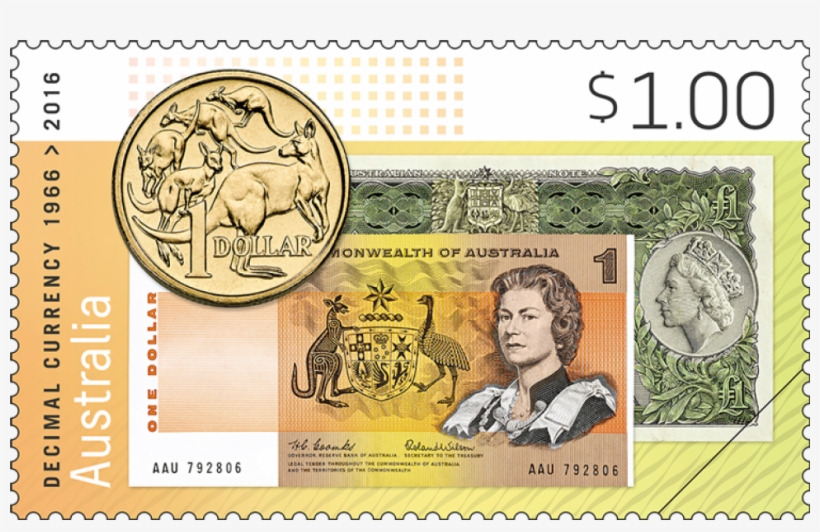 The 50th Anniversary Stamp - Year Decimal Currency Introduced Australia, transparent png download