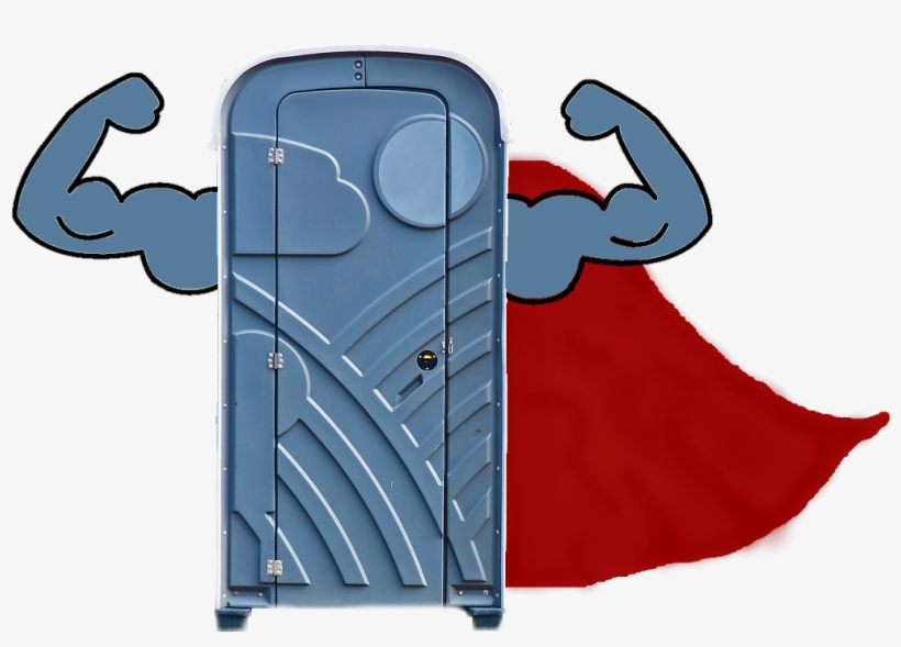 Porta-potty, Porta Potties, Superhero, Sanitation Superhero, - Porta Potty Clipart, transparent png download