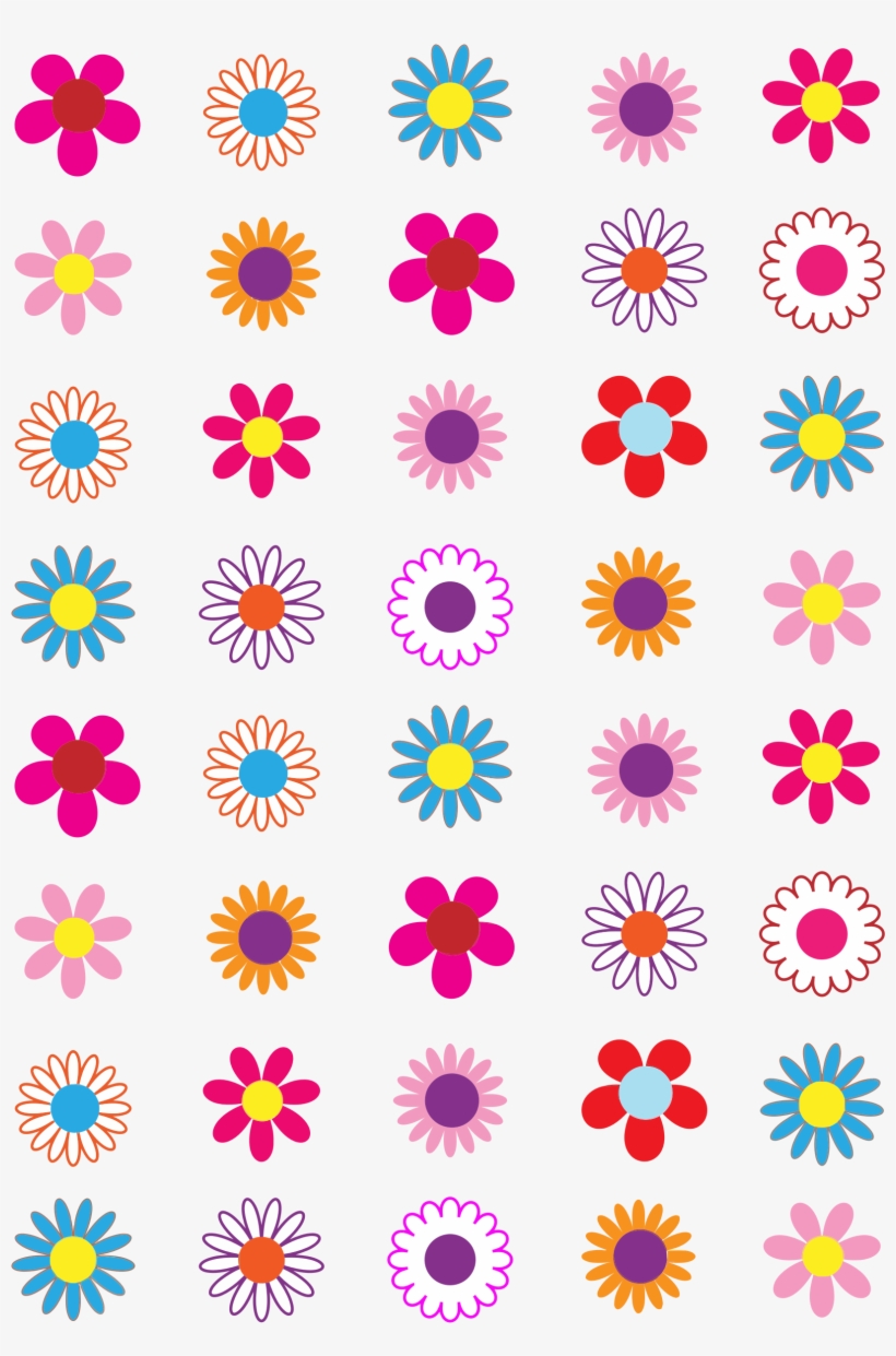 simple flower pattern png