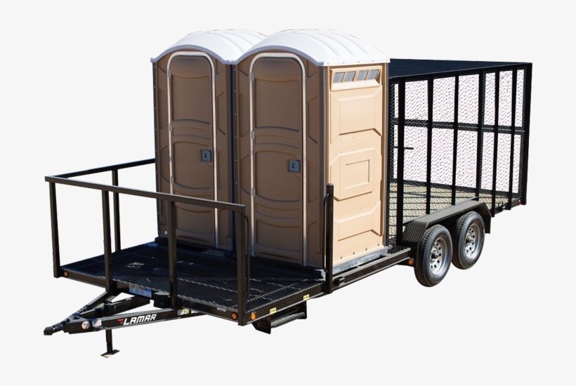 2018 Lamar Trailers Porta Potty Trailer - Porta John On Trailer, transparent png download