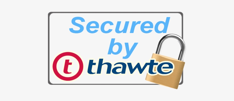 Payment Methods - Secured By Thawte Logo, transparent png download