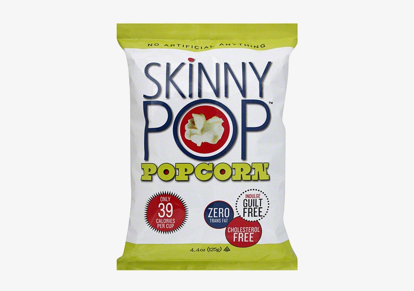 Skinnypop Starts With A Premium Popcorn - Skinny Pop Popcorn - 4.4 Oz Bag, transparent png download