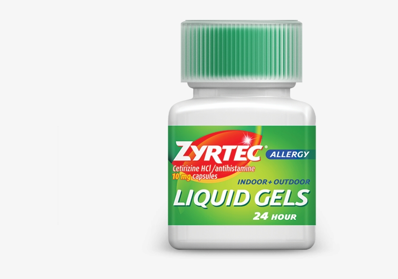 Use Only As Directed - Zyrtec 24-hour Allergy Relief, 10 Mg, Liquid Gels -, transparent png download