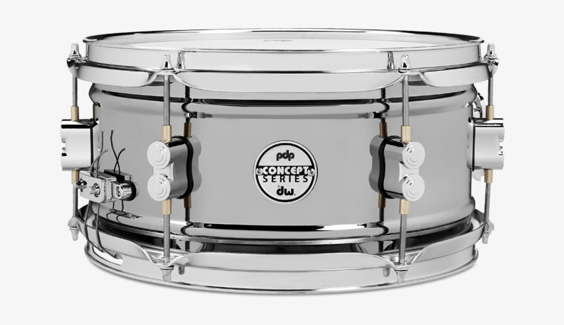Pdp Black Nickel Over Steel Snare Drum, 12 X 6", transparent png download