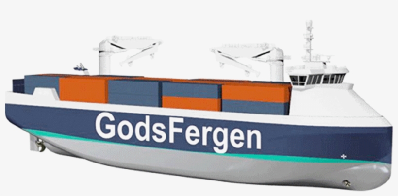 Illustration Godsfergen - Sjøtransport, transparent png download