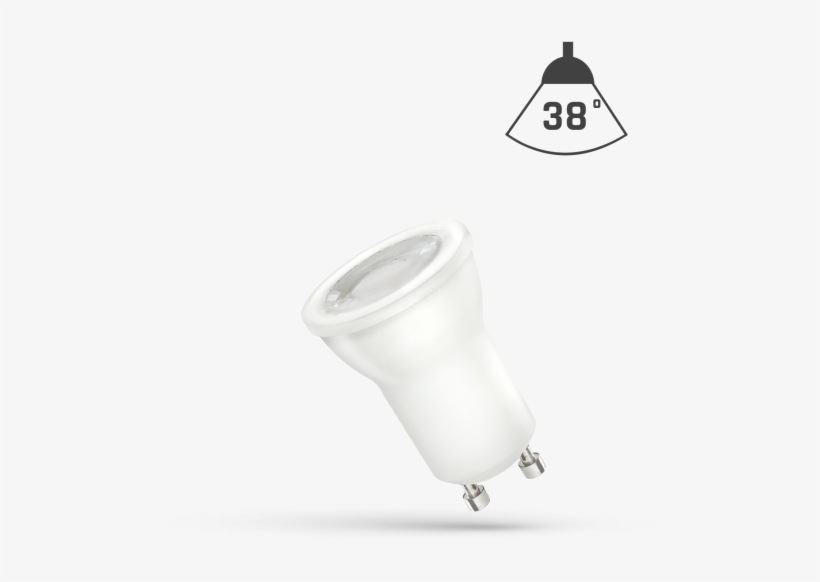 4w Led Mr11 Spotlight 38 Degrees Angle Gu10, Natural - Multifaceted Reflector, transparent png download