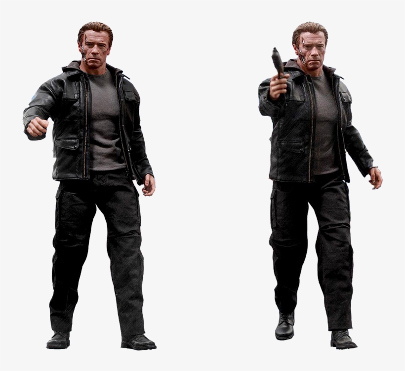 Figure, Terminator, Genisys T-800, Isolated - Hot Toys T-800 Guardian, transparent png download